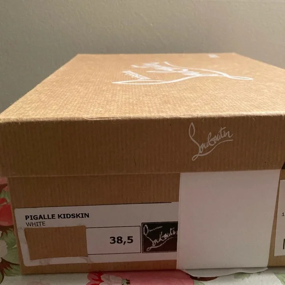 Christian Louboutin Pigalle 100mm White Kidskin - Picture 3 of 3